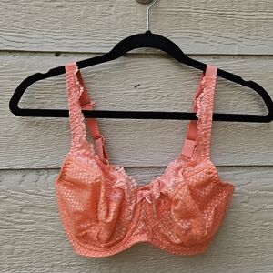Fit Fully Yours Serena lace multi-part underwire bra in Fusion Coral 30G